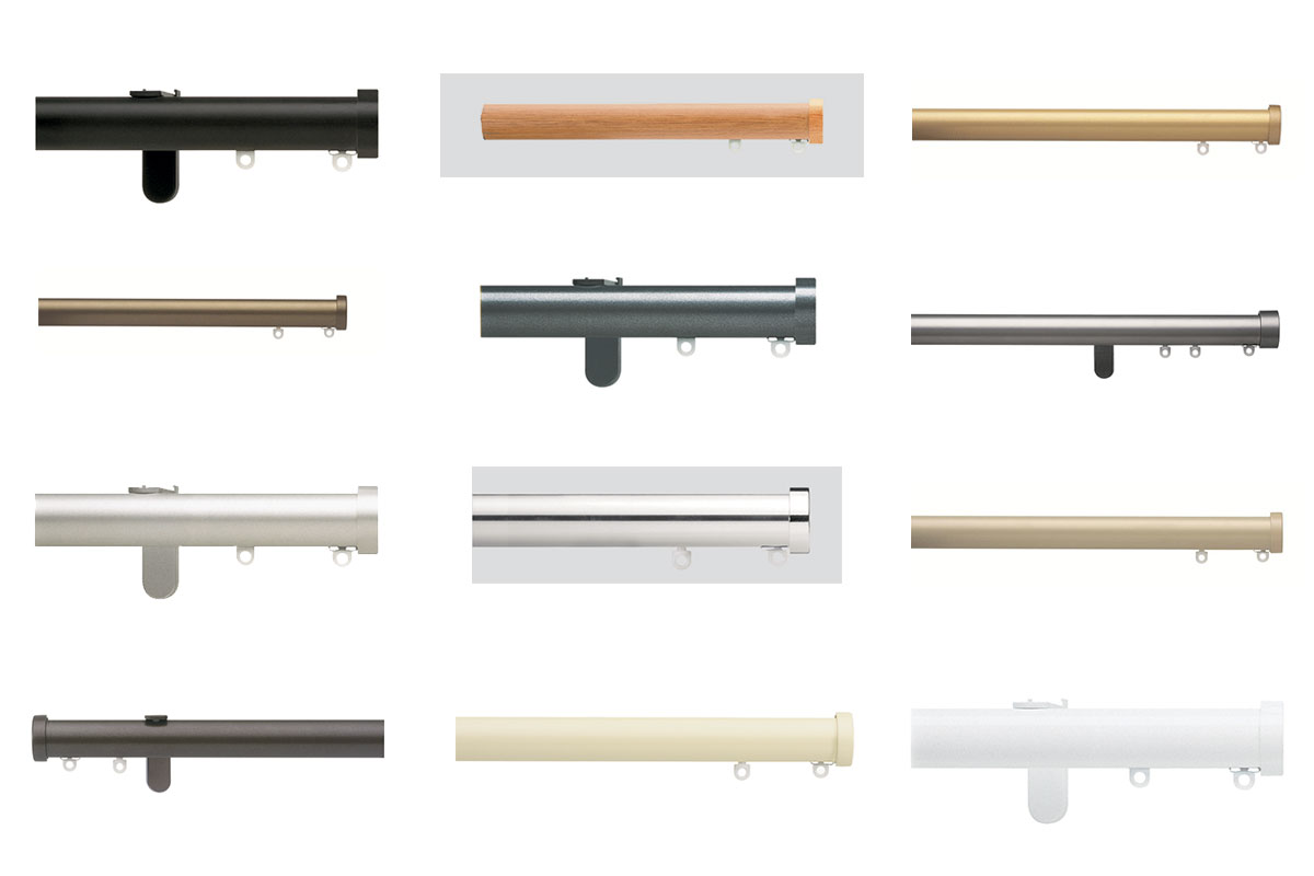 Silent Gliss Metropole curtain poles at Curtaincraft