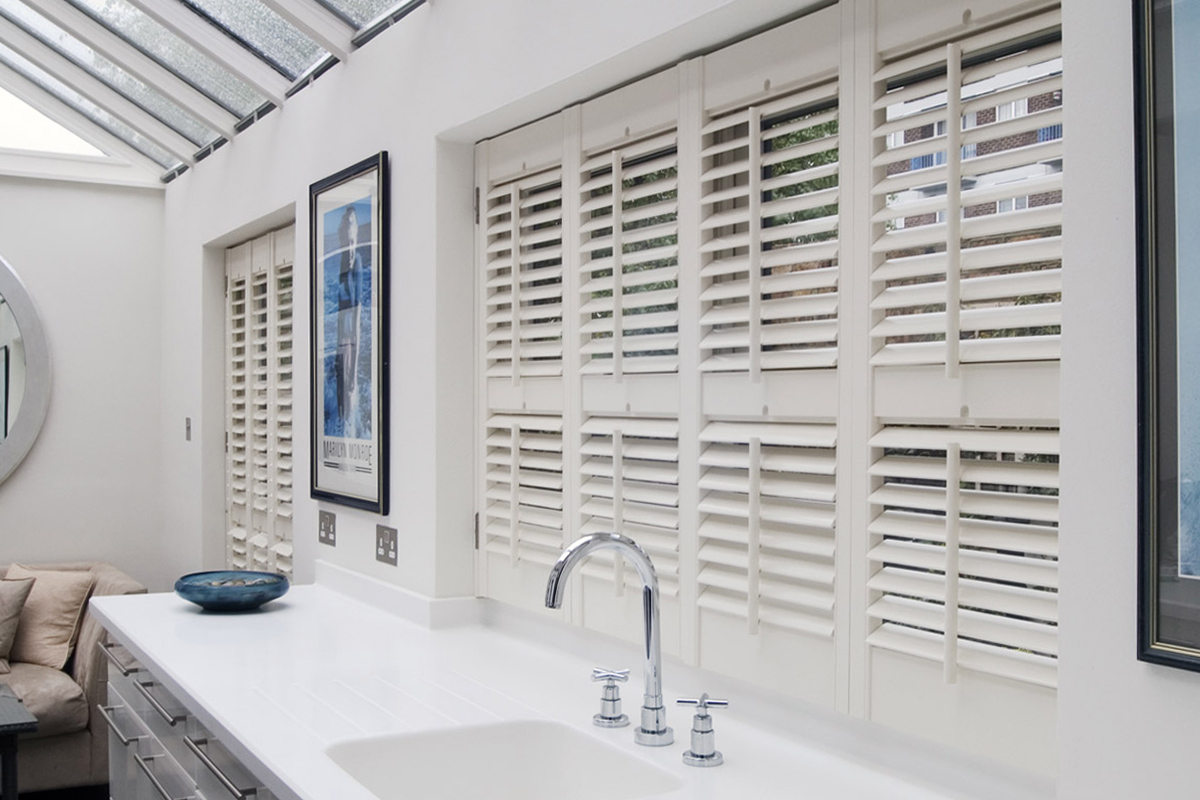 Bespoke, made-to-measure wooden window shutters, Sussex, Surrey, London